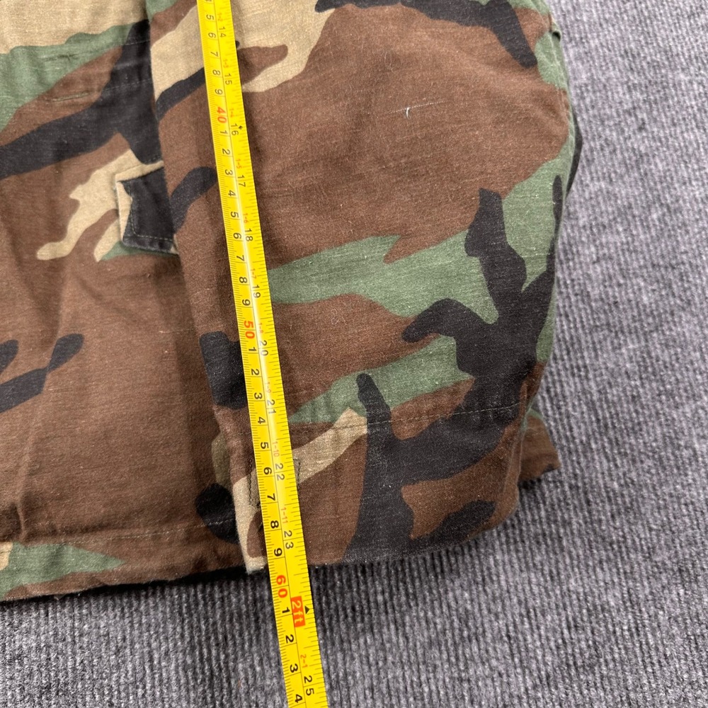 Vintage M65 US Army Coat Military Field Cold Weather L Woodland Camo Lined - Picture 6 of 14